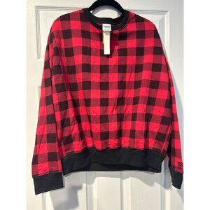 Victoria's secret pink fleece oversized crewneck sweatshirt Medium